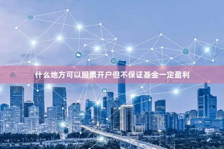什么地方可以股票开户但不保证基金一定盈利