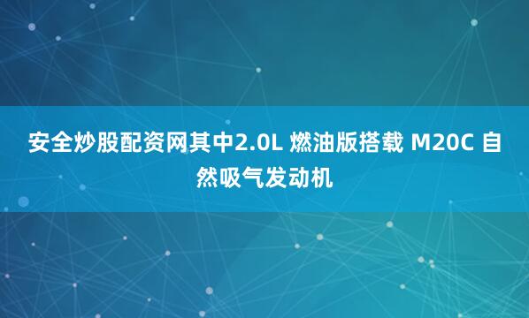 安全炒股配资网其中2.0L 燃油版搭载 M20C 自然吸气发动机